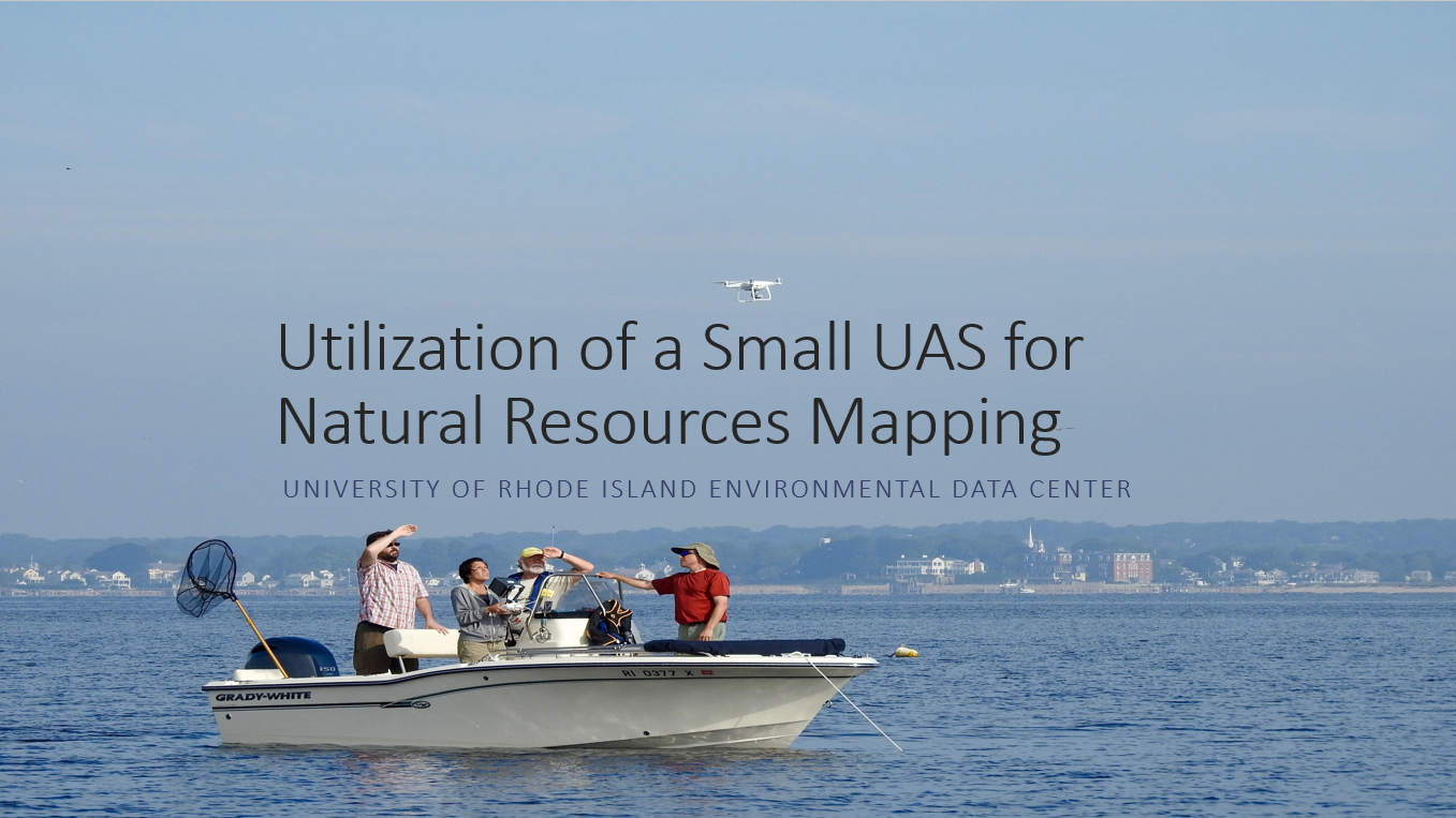 image of PowerPoint slide with people in a boat launching a drone